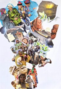Collage Jahresausbildung GFK zeigt Menschen aus unterschiedlichen Ländern